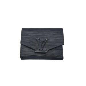 Louis Vuitton black Epi Grenelle compact wallet